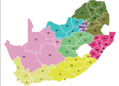 districts of south africa